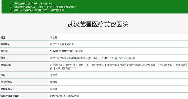 武汉艺星李盛春不同部位吸脂的价格明细